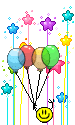 Balões estrelas